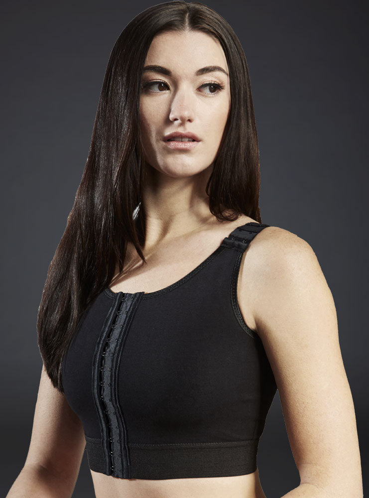 Sculptures Cotton Compression Bra with Molded Cup